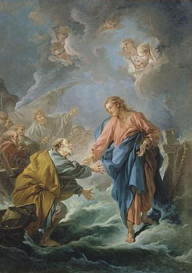 Francois Boucher Saint Peter Attempting to Walk on Water China oil painting art